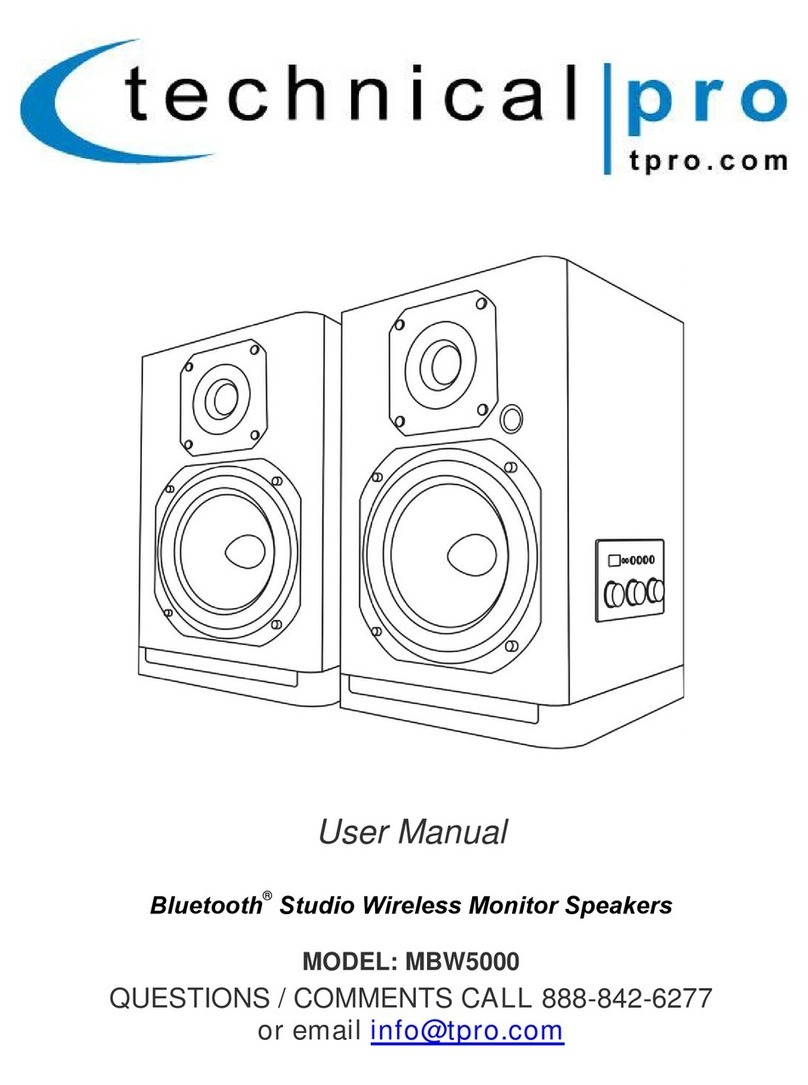 Technical Pro MBW5000 User manual