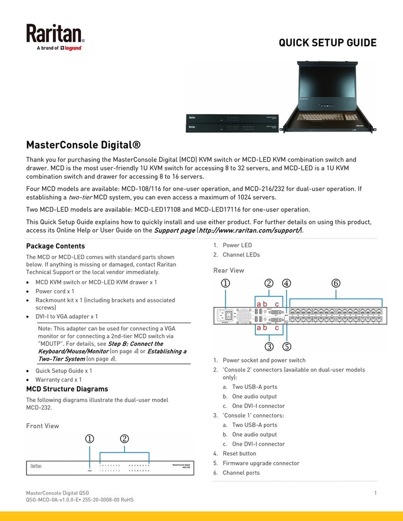 Raritan MasterConsole Digital Quick setup