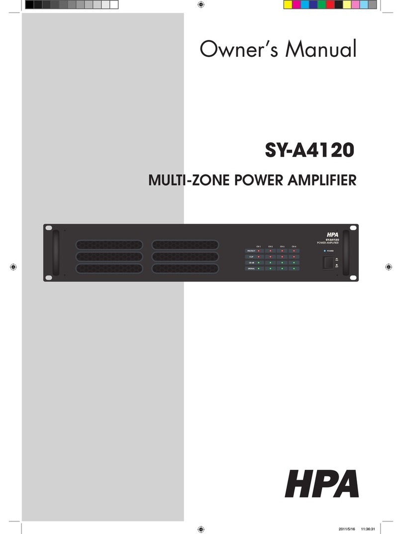 HPA SY-A4120 User manual
