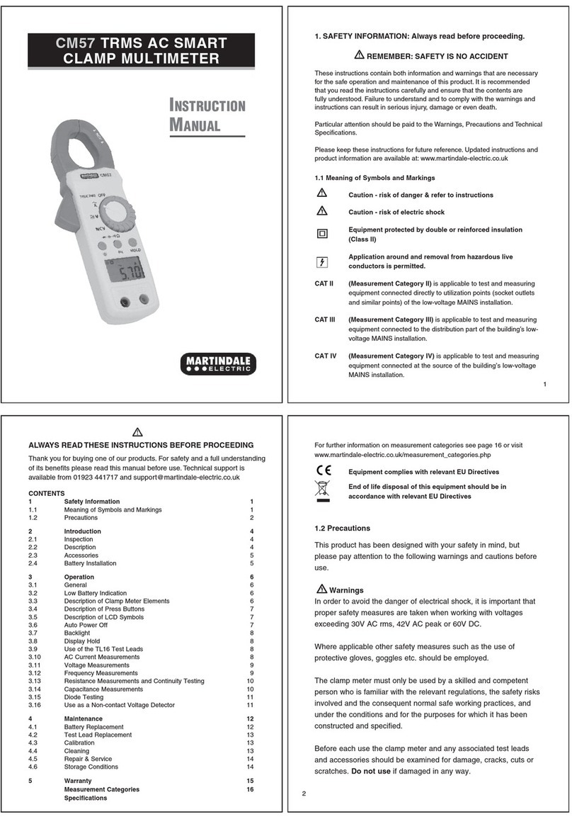 MARTINDALE CM57 User manual