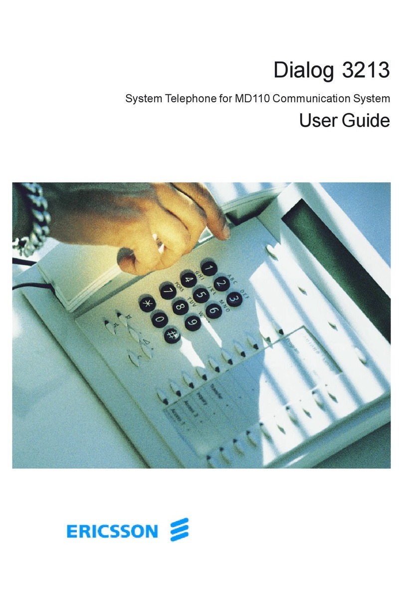 Ericsson Dialog 3213 user guide