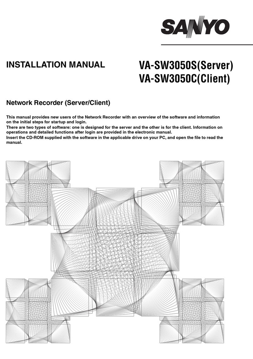Sanyo VA-SW3050S User manual Sanyo VA-SW3050S User manual