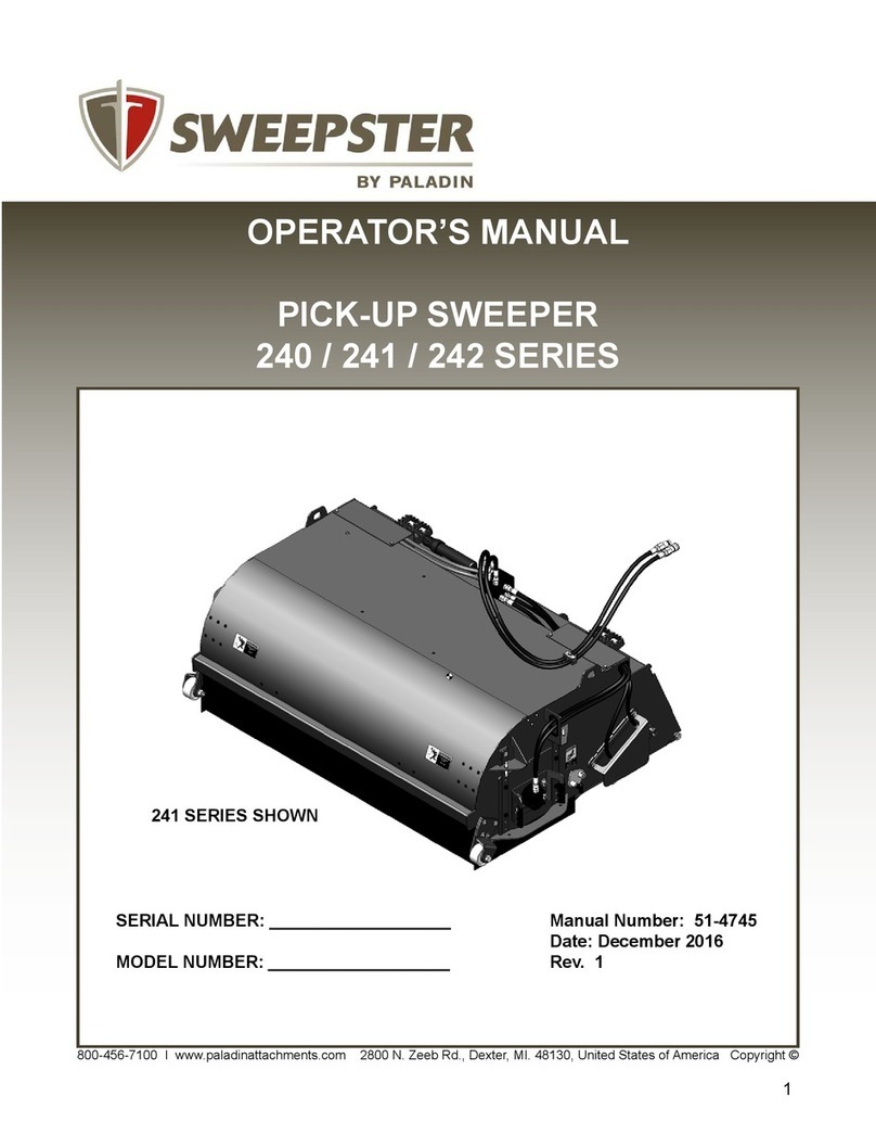 Sweepster 240 series Operator's manual
