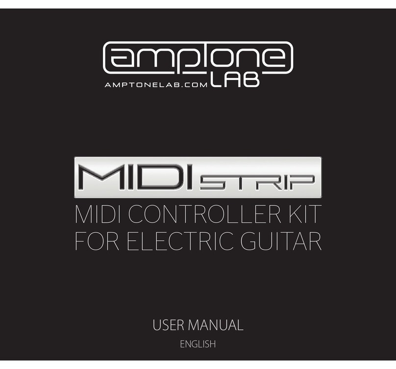 Amptone Lab MIDI Strip User manual