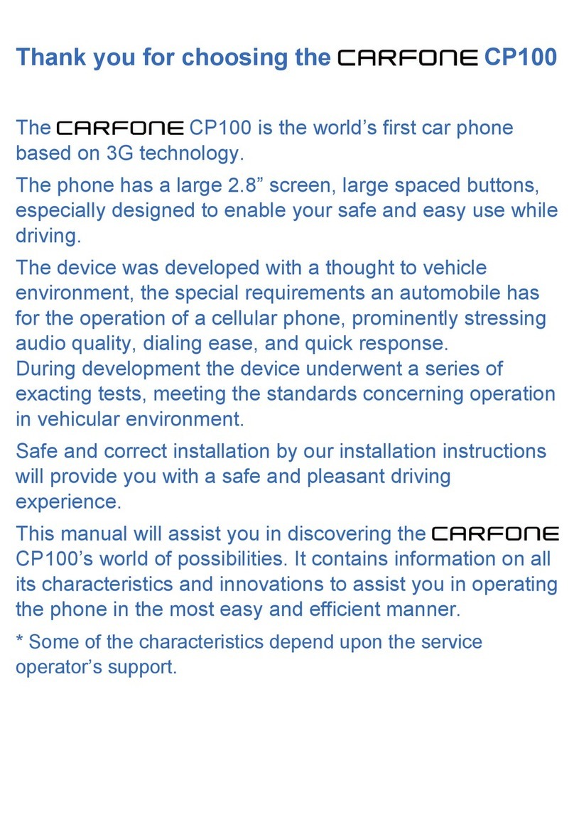 Alcatel CARFONE CP100 manual