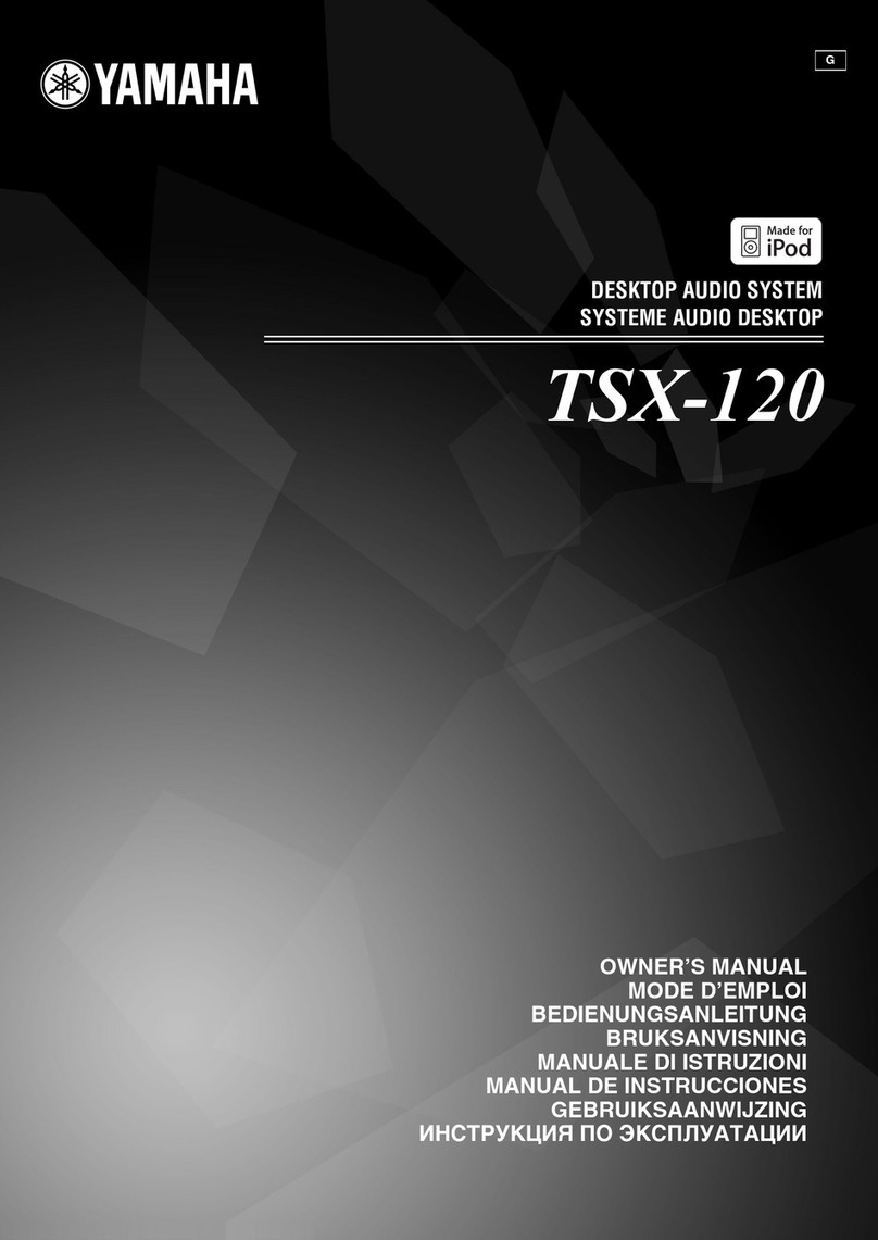 Yamaha TSX-120 owner's manual