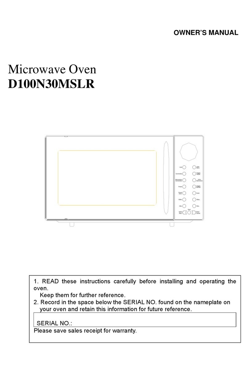 Guangdong Galanz Enterprises D100N30MSLR owner's manual