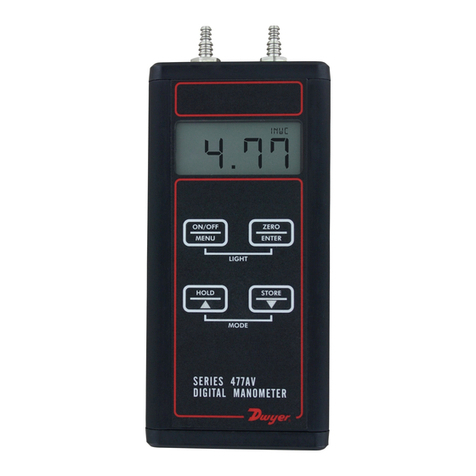 Dwyer Instruments 477AV-000 Installation and operating instructions