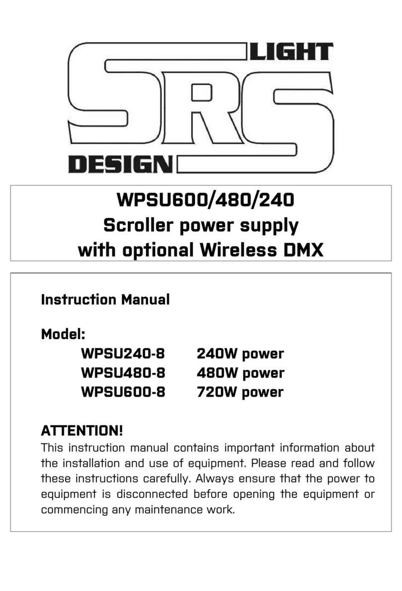 SRS Light Design WPSU240-8 instruction manual