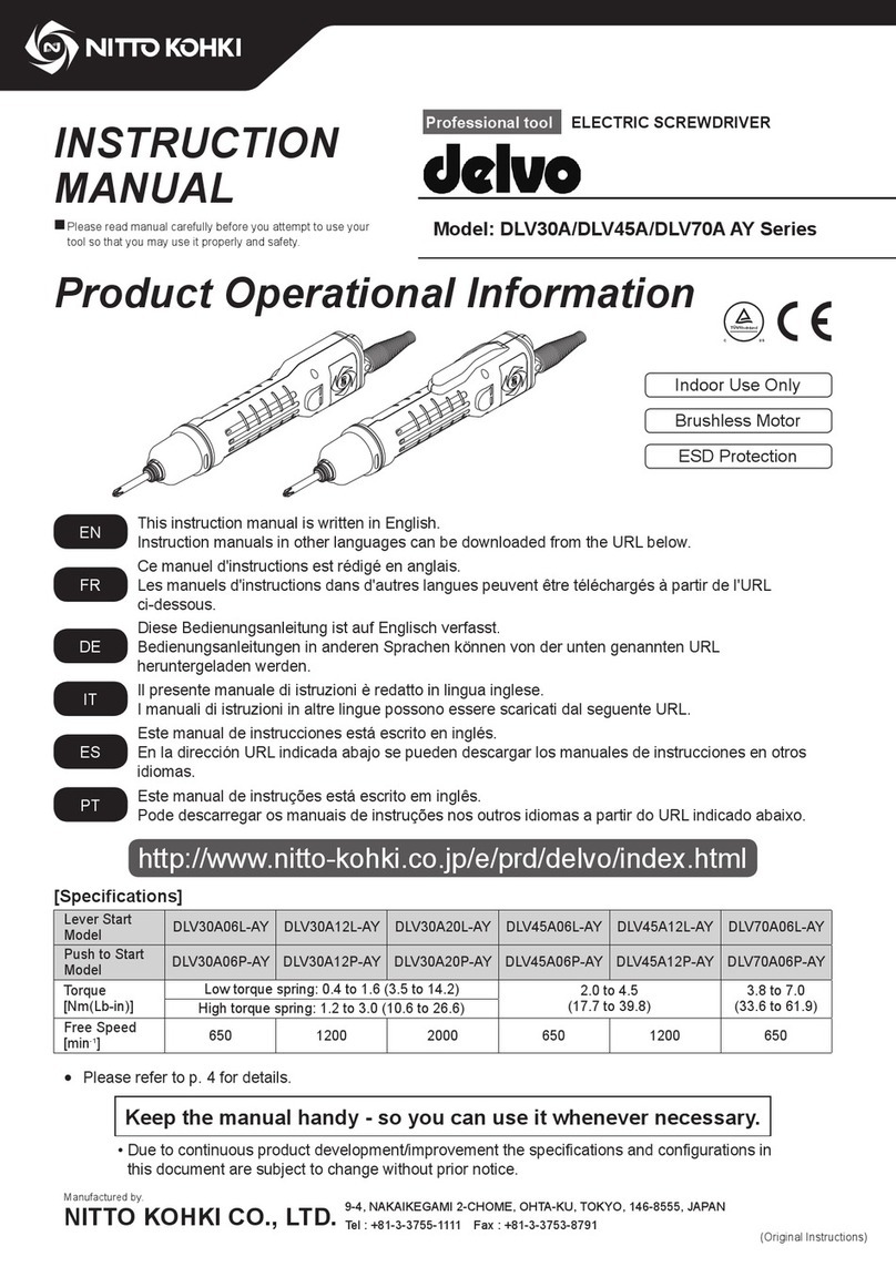 Nitto Kohki DLV30A instruction manual