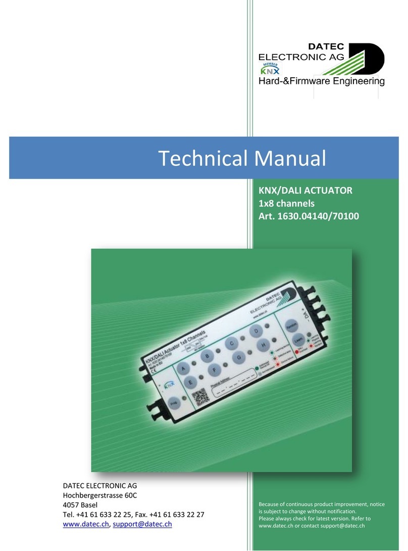 DATEC 1630.04140/70100 Technical manual