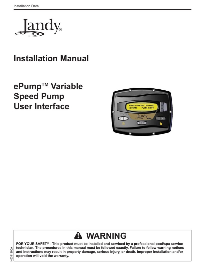 Jandy ePump installation manual Jandy ePump installation manual
