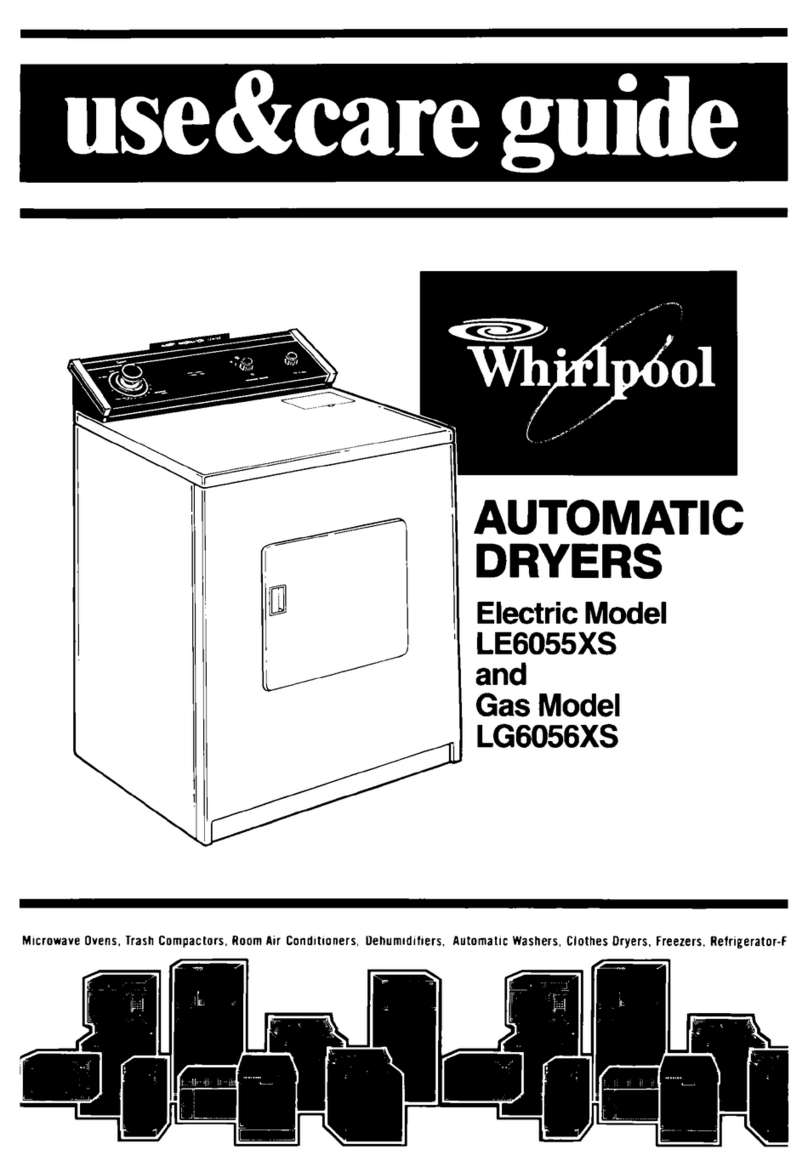 Whirlpool LE6055XS Use & care guide