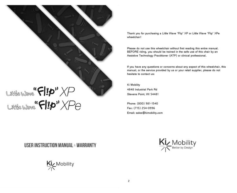 Ki Mobility Little Wave "Flip" XP Operator's manual
