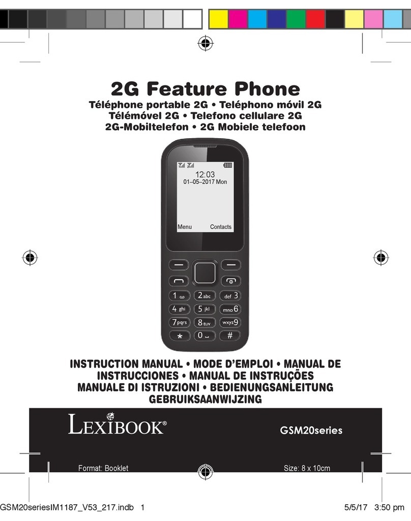 LEXIBOOK GSM20 series User manual
