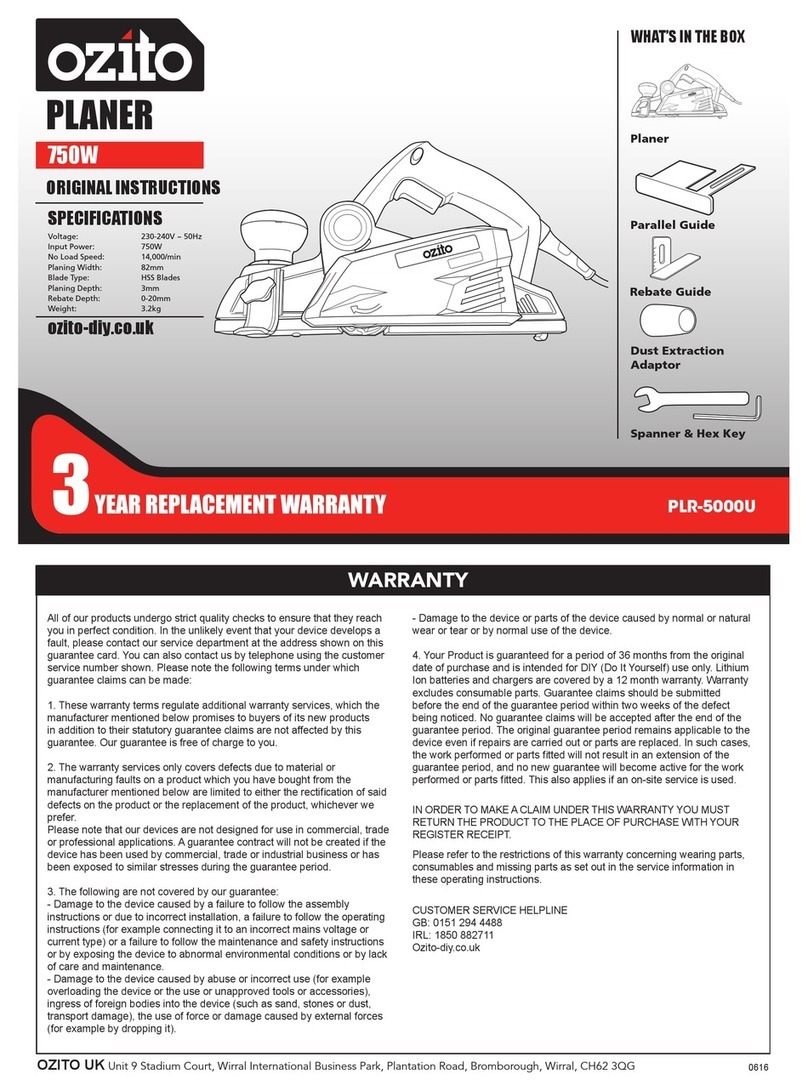 Ozito PLR-5000U User manual