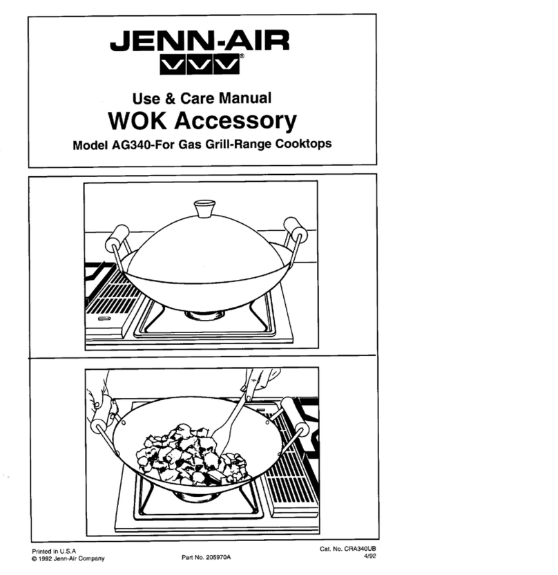 Jenn-Air AG340 Use & care manual