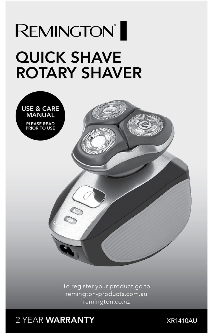 Remington XR1410AU Use & care manual