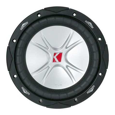 Kicker CompVR CVR10 owner's manual