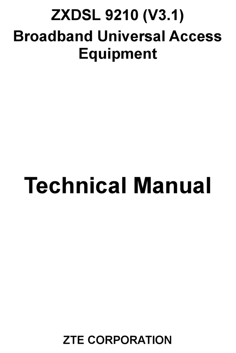 Zte ZXDSL 9210 (V3.1) Technical manual