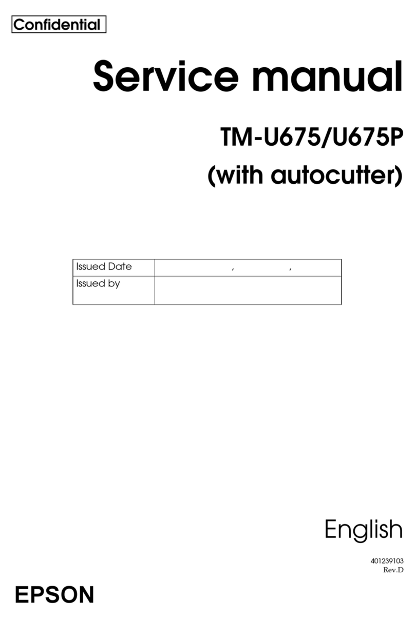 Epson U675 - TM Color Dot-matrix Printer User manual