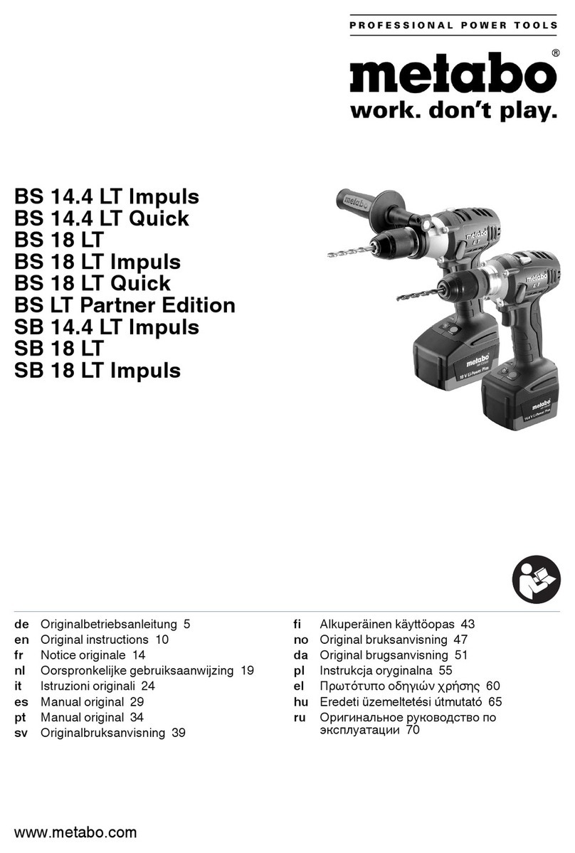 Metabo BS 14.4 LT Original instructions