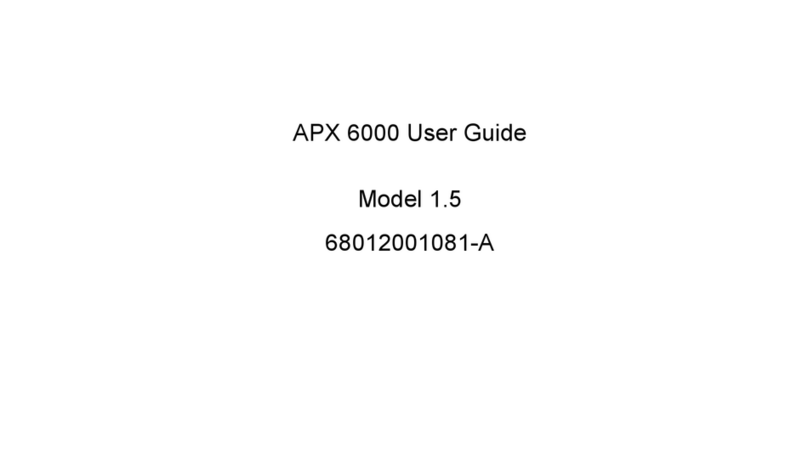 Motorola ASTRO APX 6000 Series Reference guide