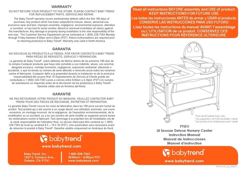 Baby Trend PY81I instruction manual Baby Trend PY81I instruction manual