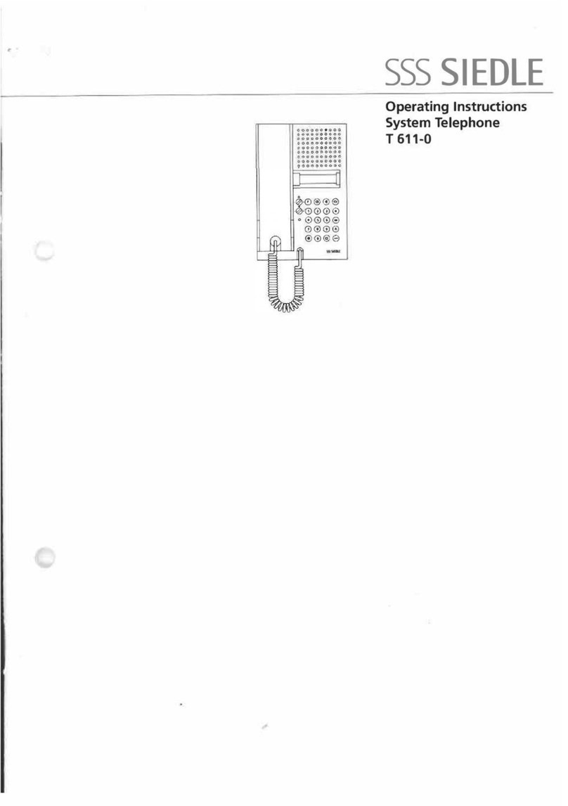 SSS Siedle T 611-0 Instruction sheet