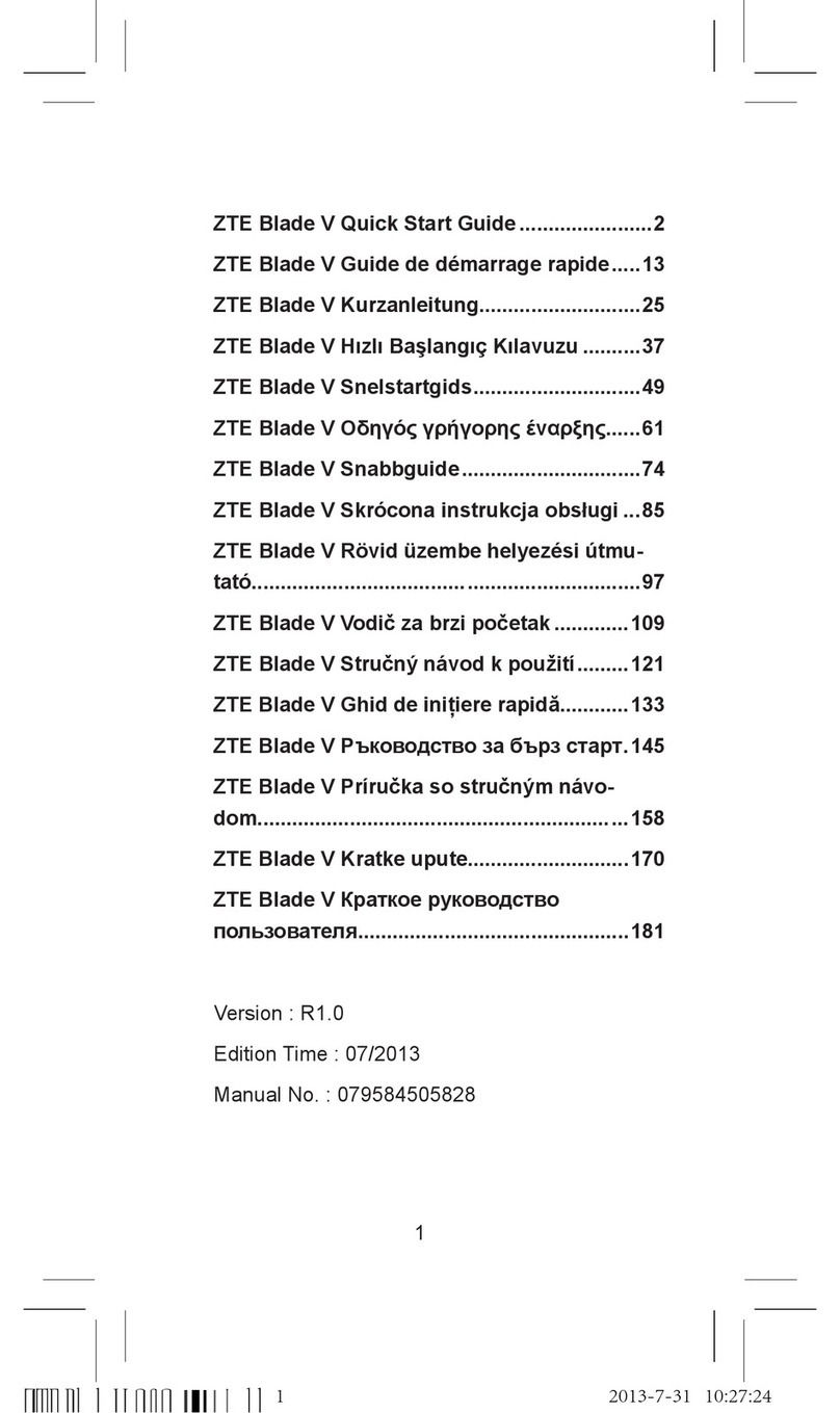 Zte Blade V User manual
