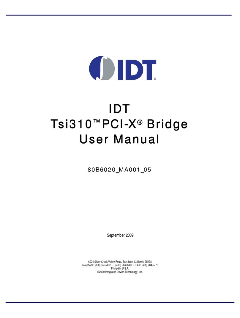 IDT Tsi310TM user manual