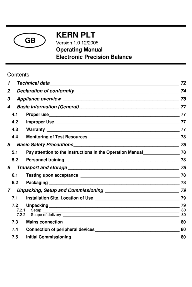 KERN PLT operating manual