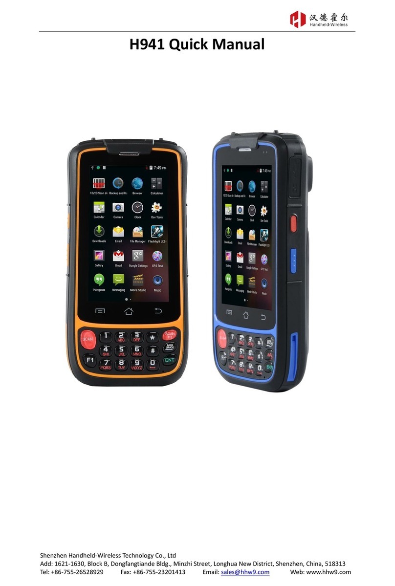 HandHeld H941 Quick manual