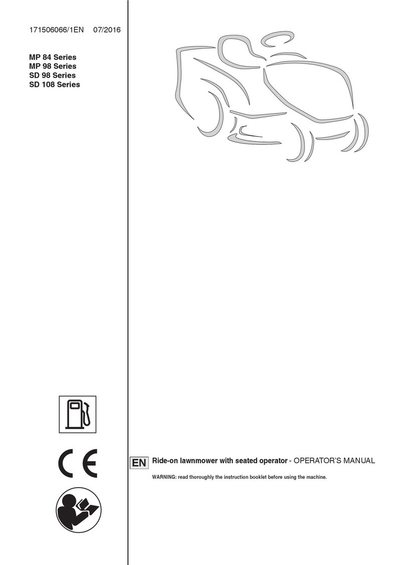 GGP ITALY SPA MP 84 Series Operator's manual