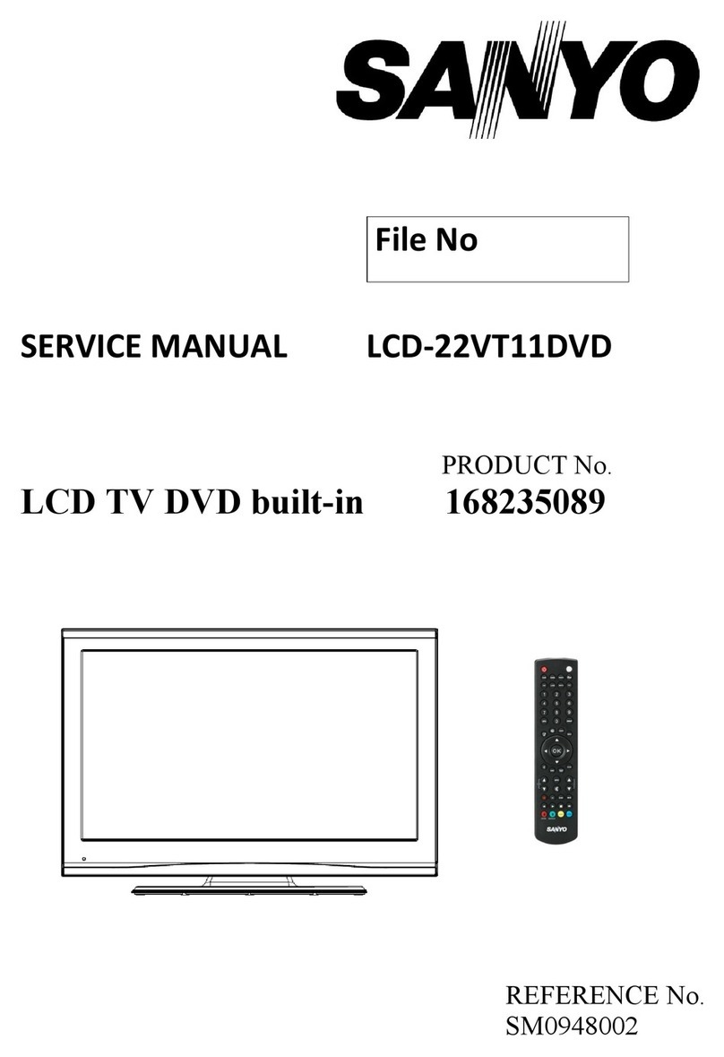 Sanyo LCD-22VT11DVD Service manual