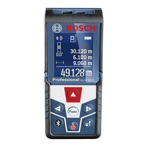 Bosch GLM 50 C Professional User manual Bosch GLM 50 C Professional User manual