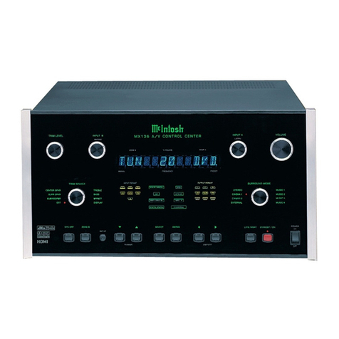 McIntosh MX136 User manual