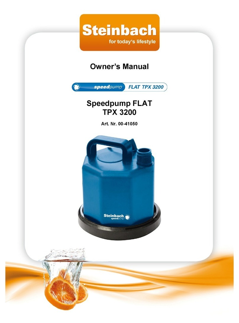 Steinbach Speedpump FLAT TPX 3200 owner's manual