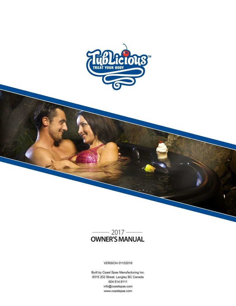 Coast Spas tublicious 2017 User manual