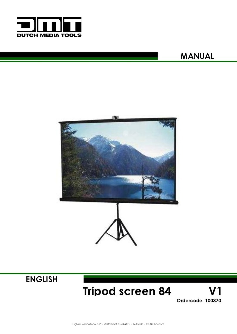 DMT Tripod screen 84 V1 manual DMT Tripod screen 84 V1 manual
