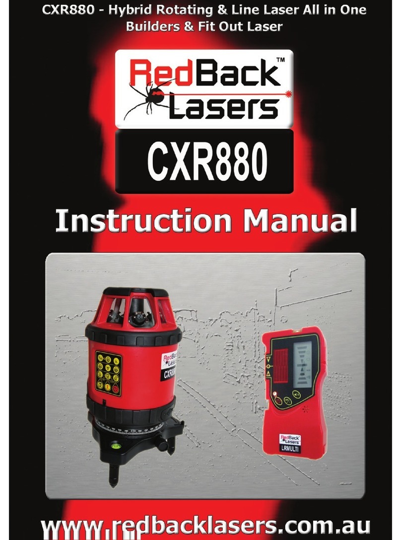 RedBack Laser CXR880 instruction manual