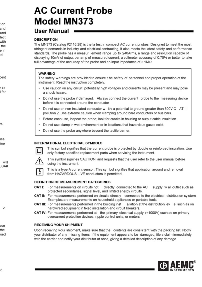 AEMC MN373 User manual