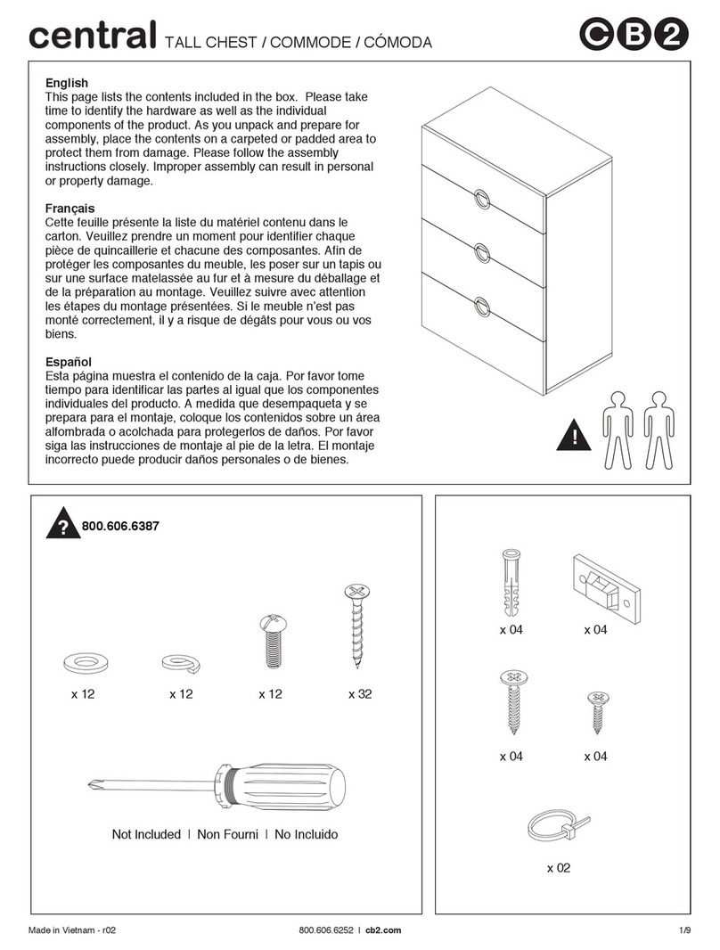 CB2 CENTRAL Assembly instructions CB2 CENTRAL Assembly instructions