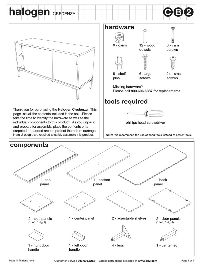 CB2 HALOGEN User manual