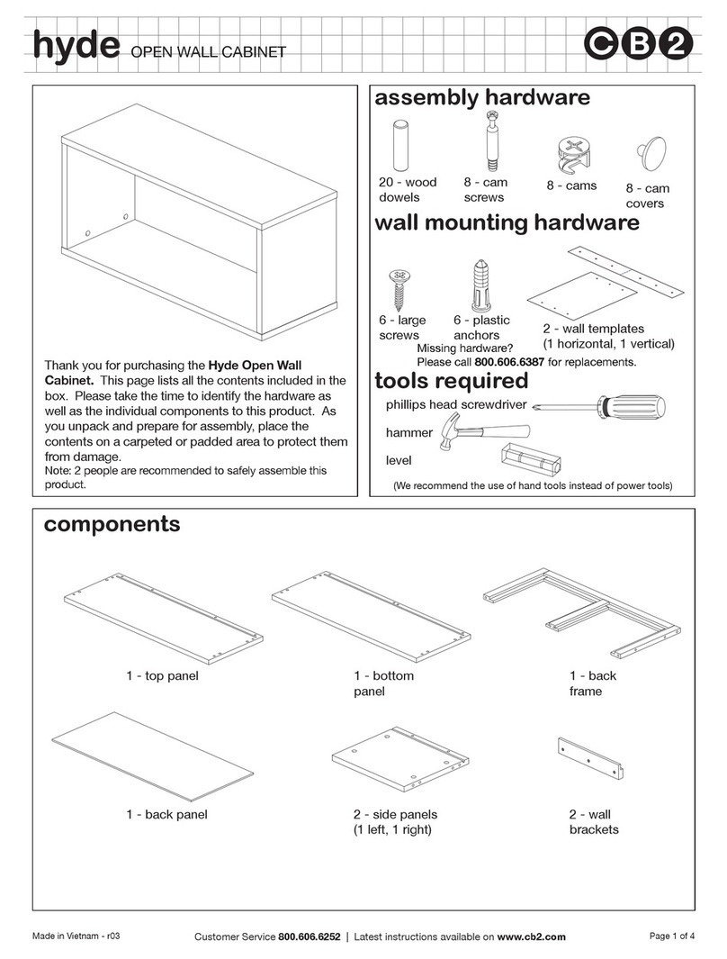 CB2 HYDE Assembly instructions