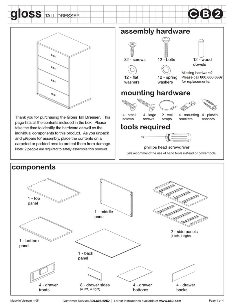 CB2 GLOSS Assembly instructions