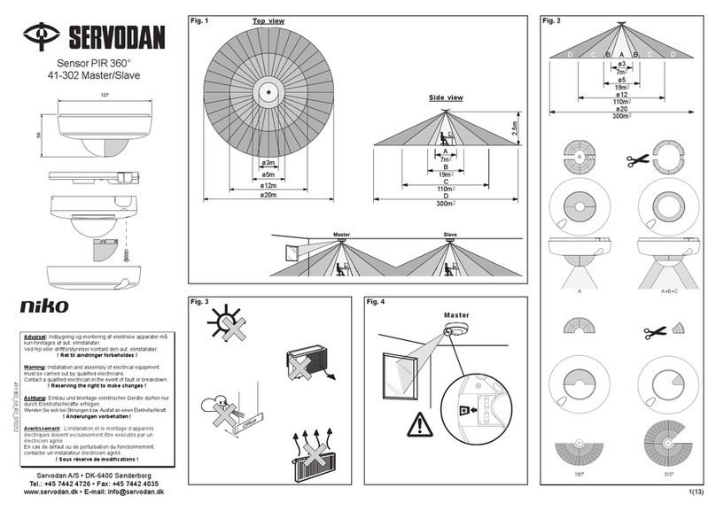 Servodan 41-302 Installation and operating instructions