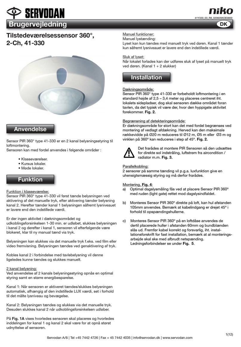 Servodan 41-330 User manual