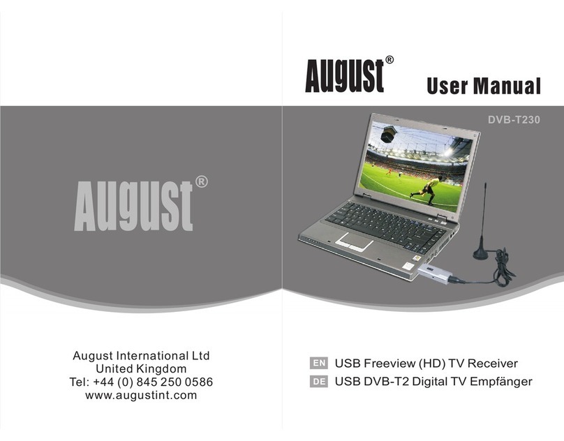 August DVB-T320 User manual