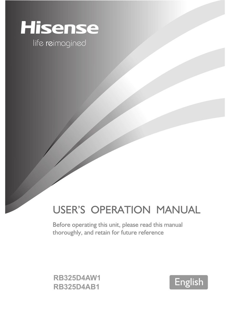 Hisense RB325D4AW1 User's operation manual